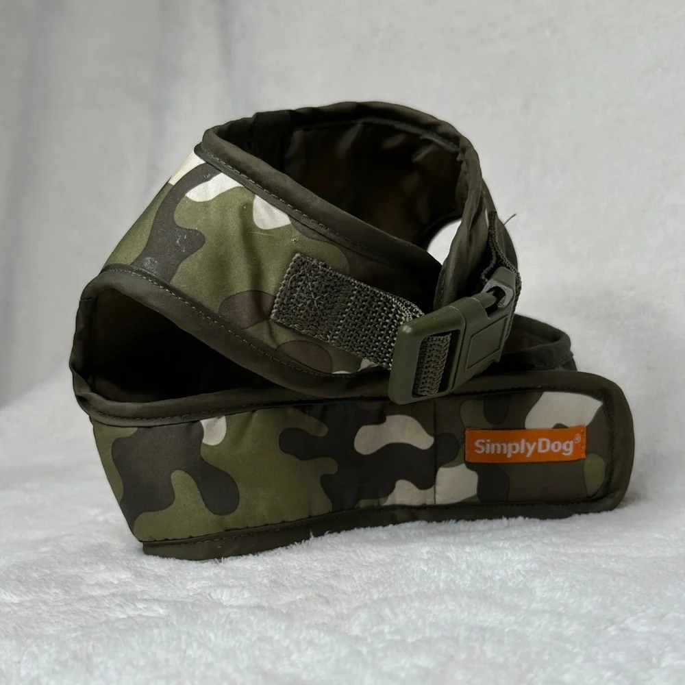 SimplyDog Camouflage Puppy or Small Dog Harness Size Medium EUC no sign of wear